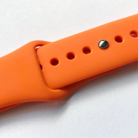5/$20 NEW Pumpkin ORANGE Silicone Sport Band Apple Watch 38/40/41mm S/M - Picture 6 of 9